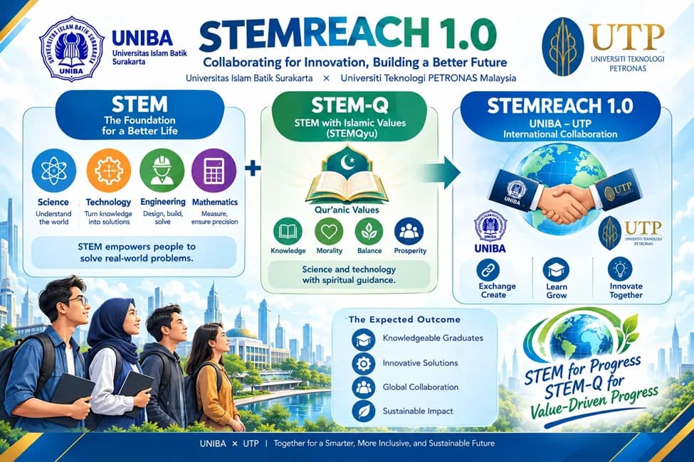 UNIBA Surakarta Perkenalkan STEM-Q, Integrasi STEM dengan Nilai Qur’anik dalam Program STEMREACH 1.0