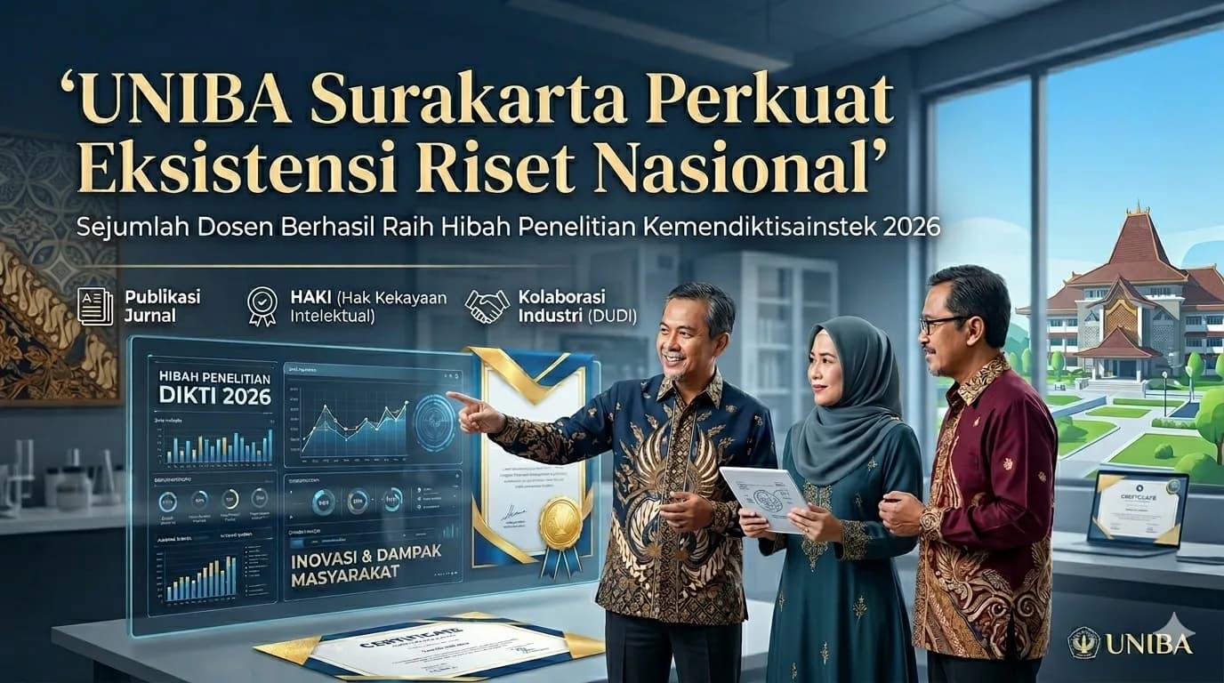 UNIBA Surakarta Perkuat Eksistensi Riset Nasional, Sejumlah Dosen Berhasil Raih Hibah Penelitian Kemendiktisainstek 2026