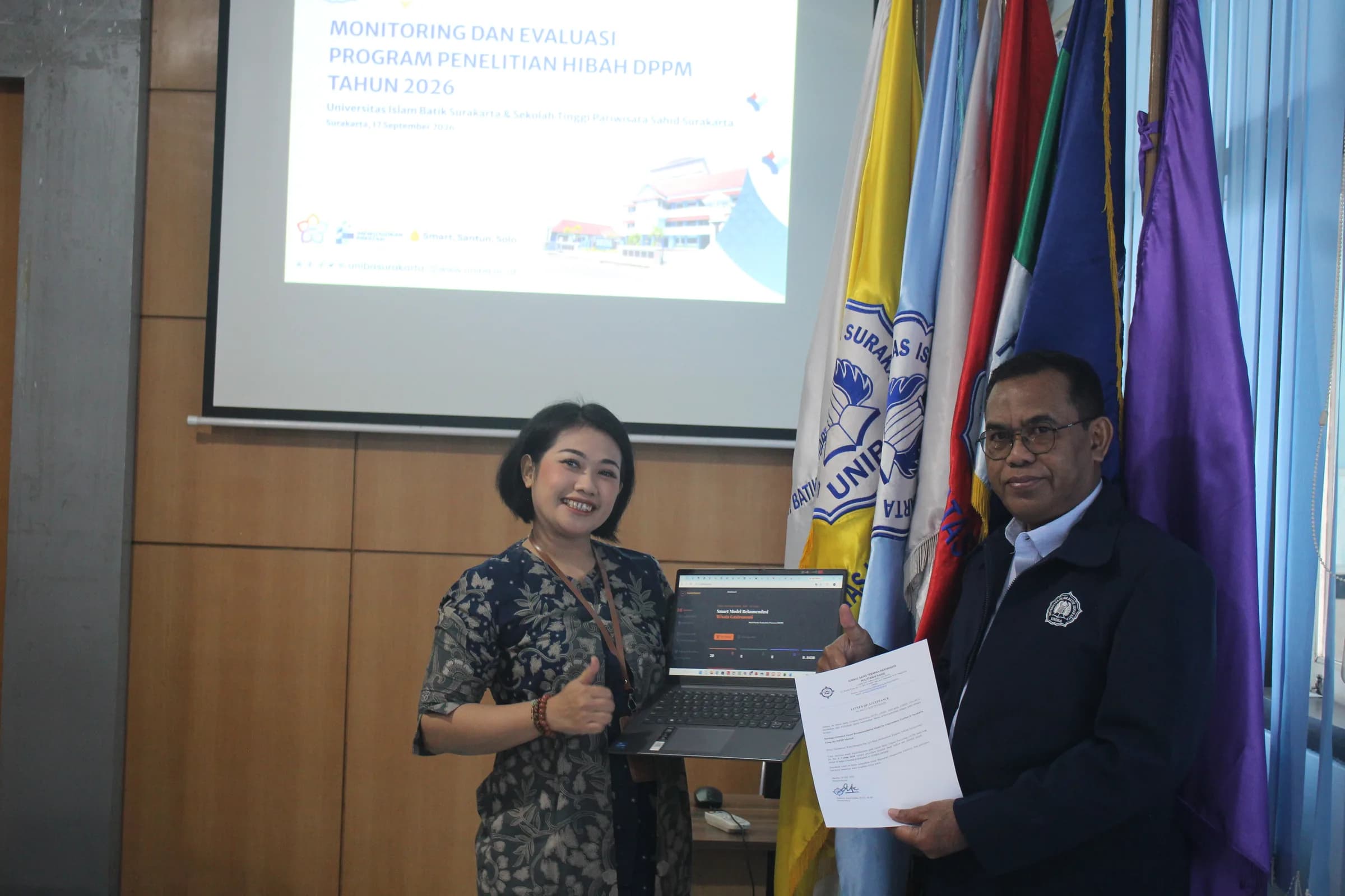 Monev Hibah Kemendiktisainstek 2026: STP Sahid Surakarta Dorong Riset Pariwisata Berdampak