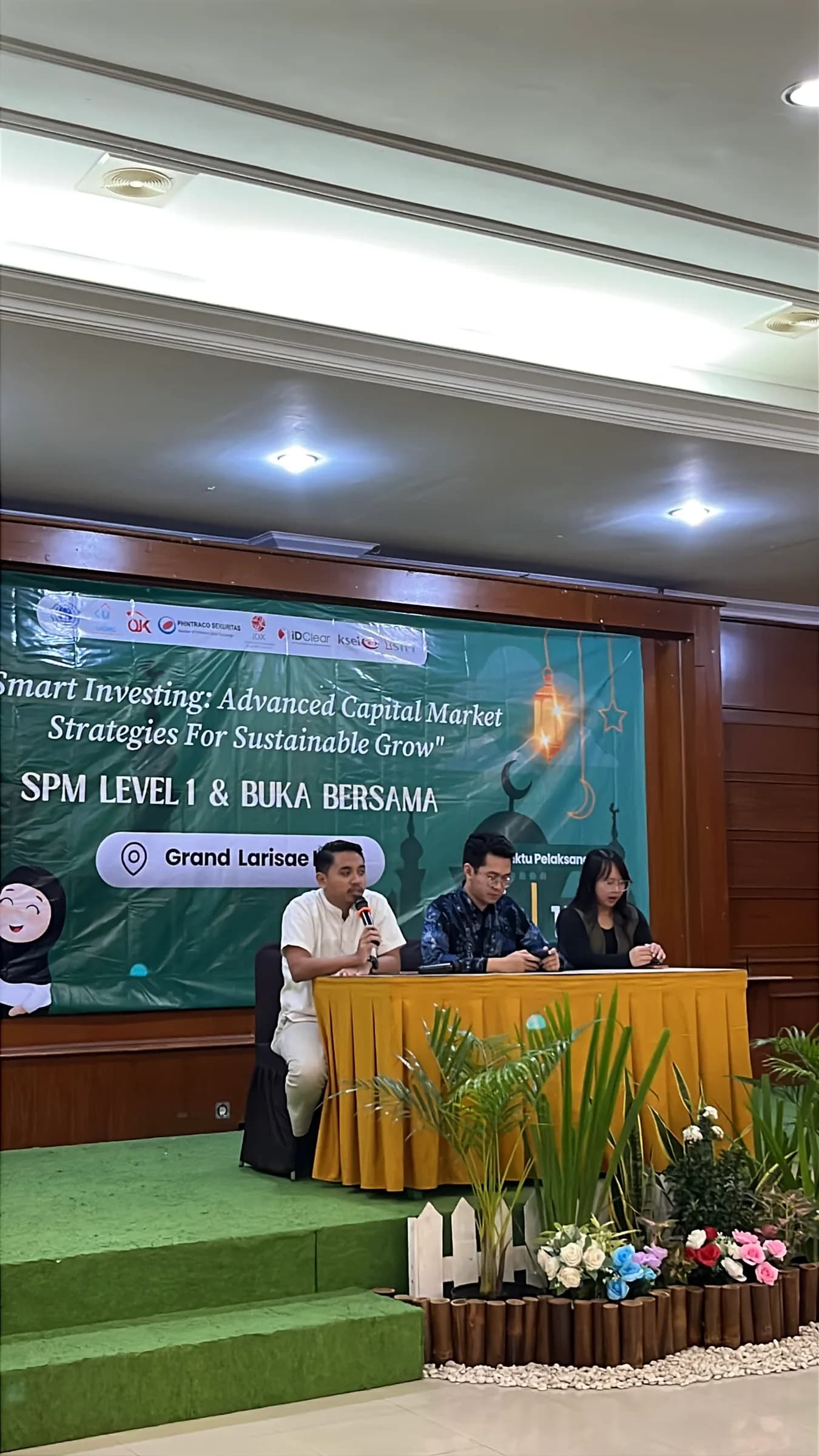 UNIBA Capital Market Club Selenggarakan Sekolah Pasar Modal Syariah Level 1 dan Buka Bersama