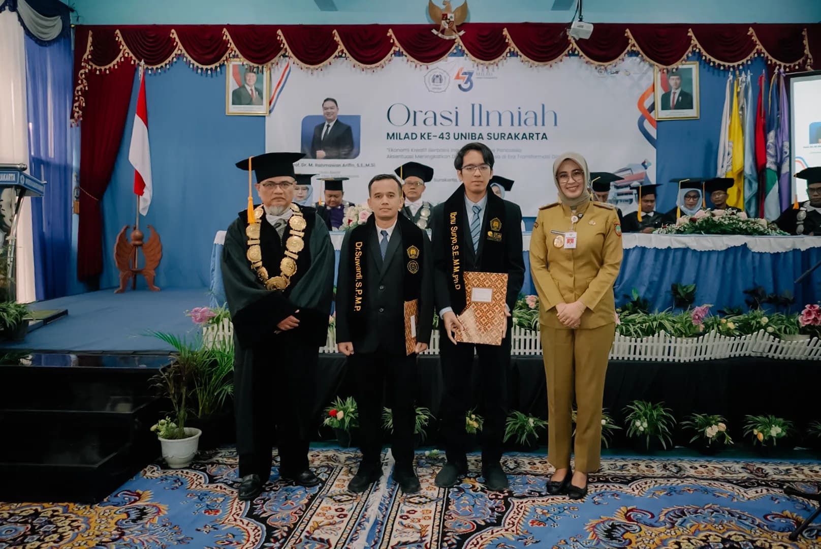 Orasi Ilmiah Milad ke-43 UNIBA Surakarta Tekankan Ekonomi Kreatif Berbasis Inovasi dan Nilai Pancasila