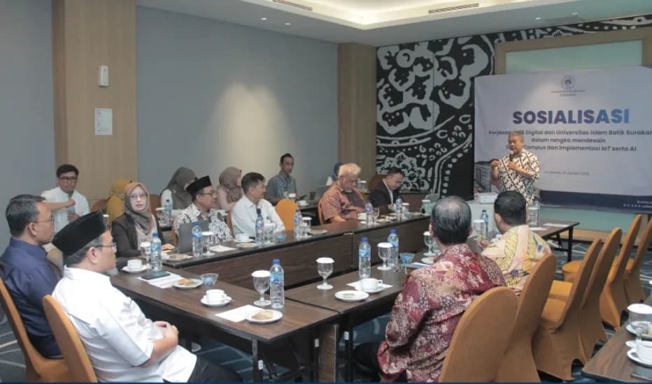 Sosialisasi kerjasama PB Digital & UNIBA Surakarta dalam rangka mendesain Smart Campus dan Implementasi IoT serta AI