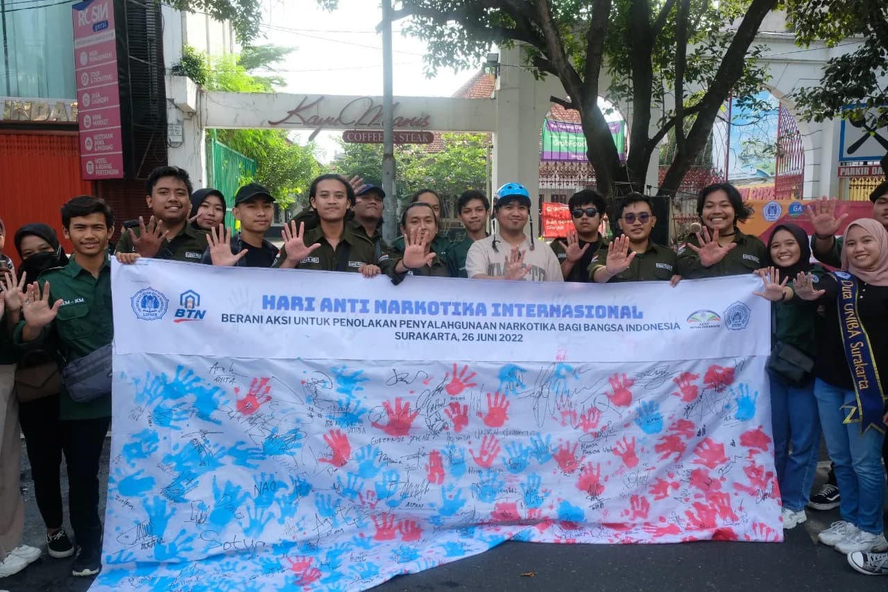 LUNCURKAN ’GAMAN’, ORMAWA UNIBA TOLAK PENYALAHGUNAAN NARKOBA