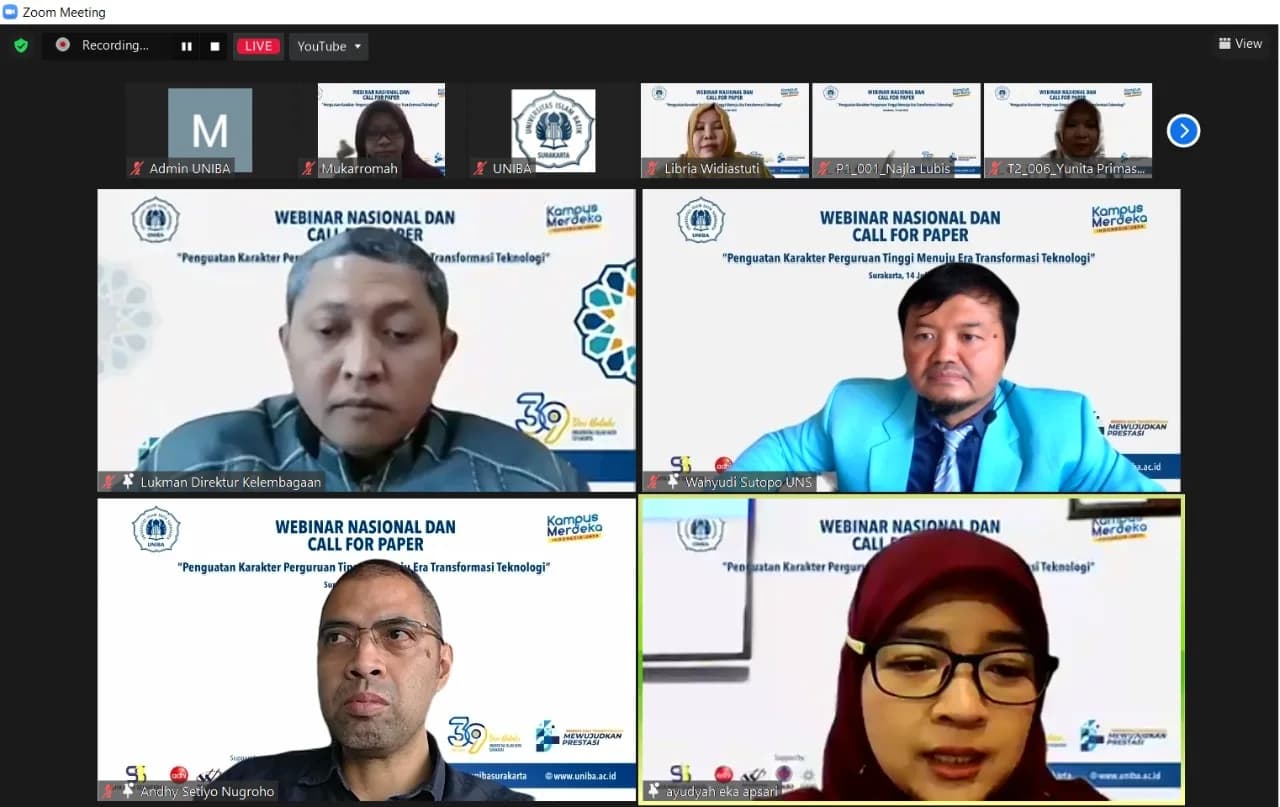WEBINAR DAN CALL FOR PAPER DIES NATALIS KE-39 UNIVERSITAS ISLAM BATIK SURAKARTA