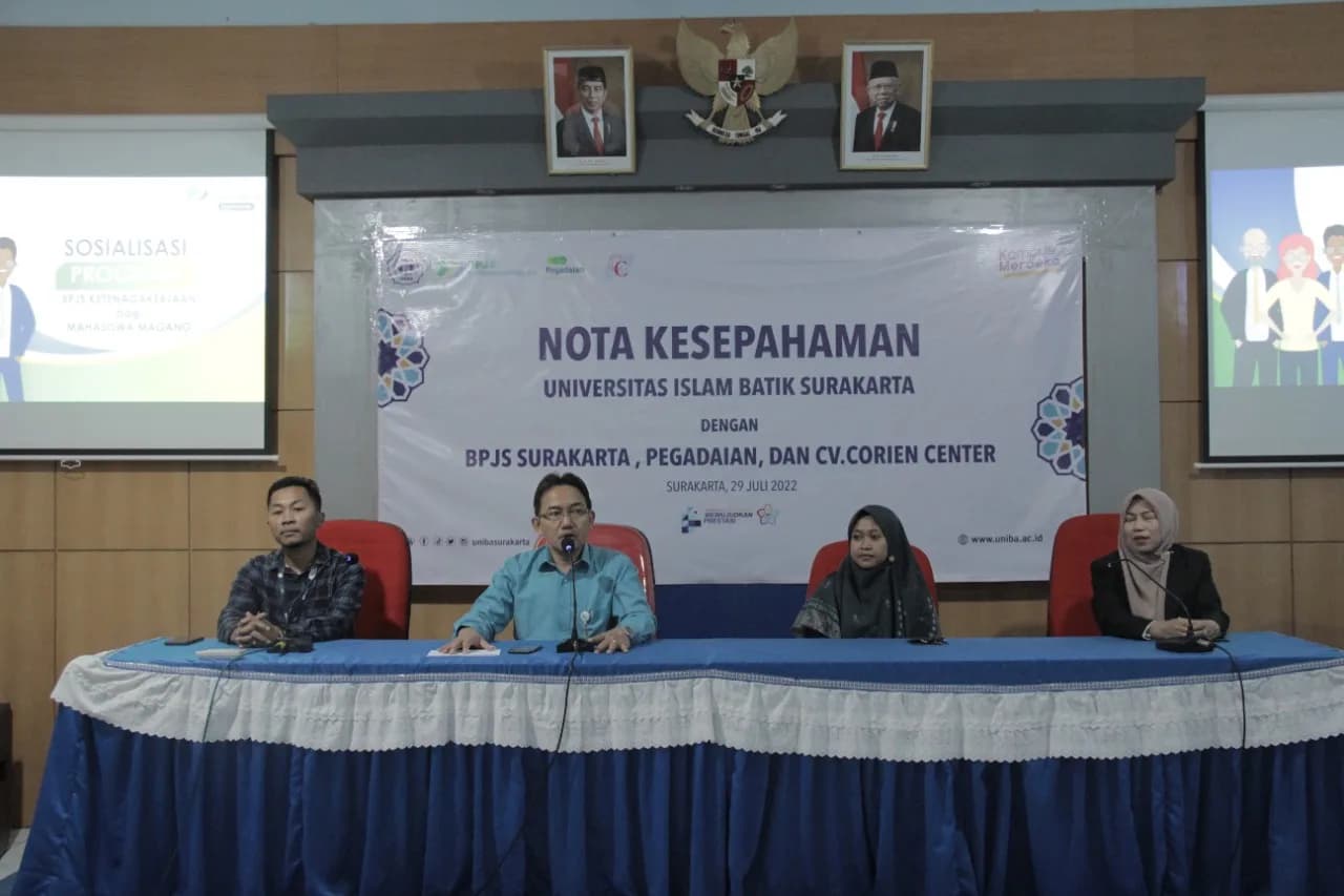 UNIBA SURAKARTA BERSAMA BPJS SURAKARTA, PT. PEGADAIAN, DAN CV. CORIEN SIAP BEKERJASAMA TINGKATKAN KUALITAS TRIDHARMA PERGURUAN TINGGI
