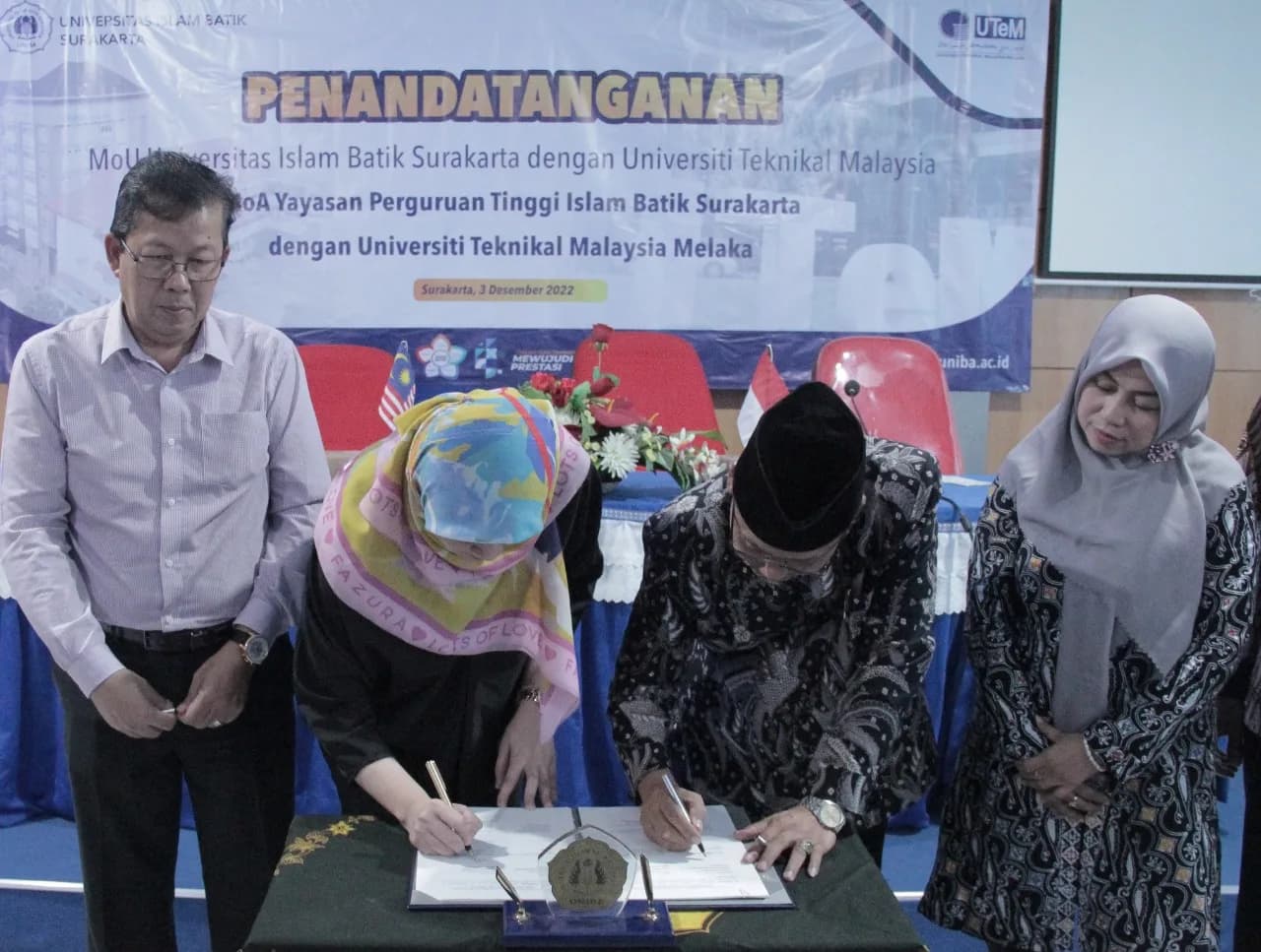 UNIBA SURAKARTA TANDATANGANI PERPANJANGAN PERJANJIAN KERJASAMA DENGAN UTEM MALAYSIA
