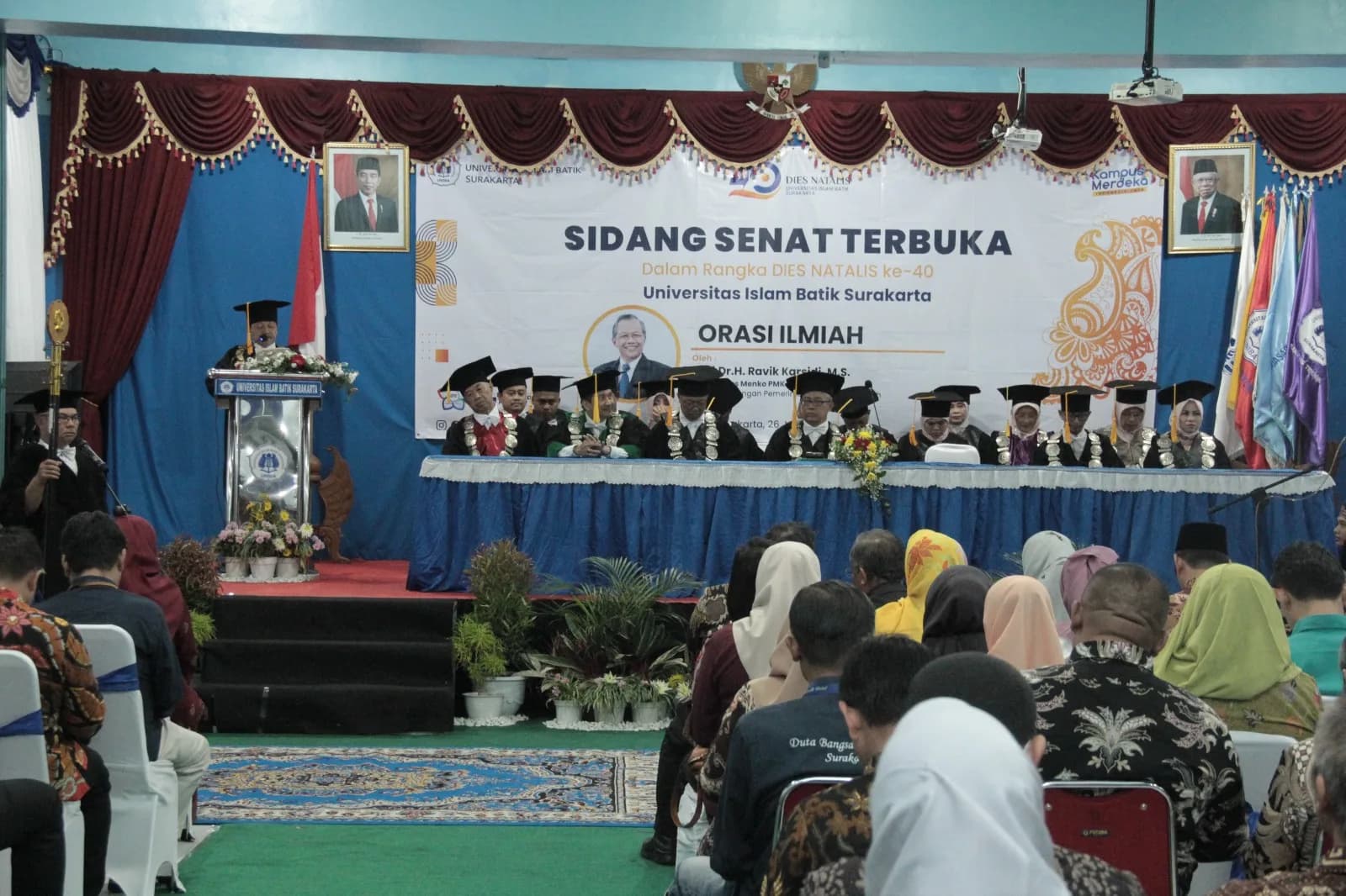 ORASI ILMIAH DALAM RANGKA PERINGATAN DIES NATALIS UNIBA SURAKARTA KE-40: STRATEGI MEMBANGUN UNIBA MELALUI PENINGKATAN KUALITAS SDM