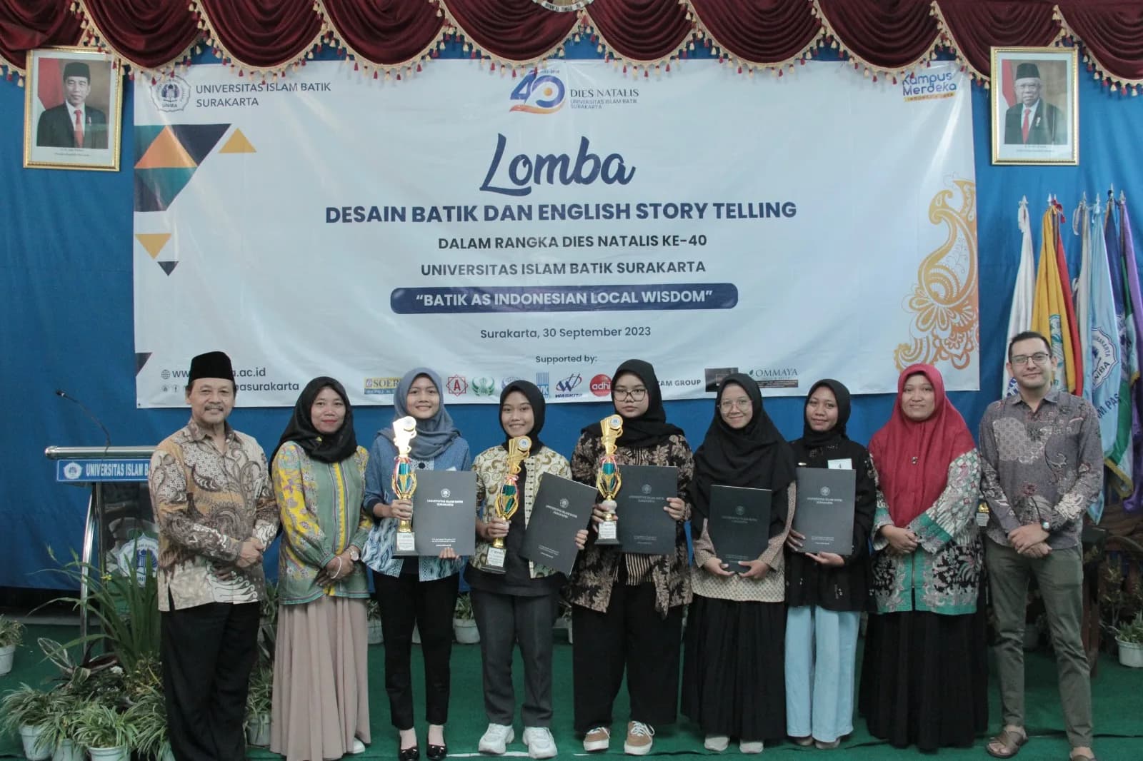 UNIBA SURAKARTA SELENGGARAKAN KOMPETISI DESAIN BATIK DAN BATIK ENGLISH STORYTELLING COMPETITION