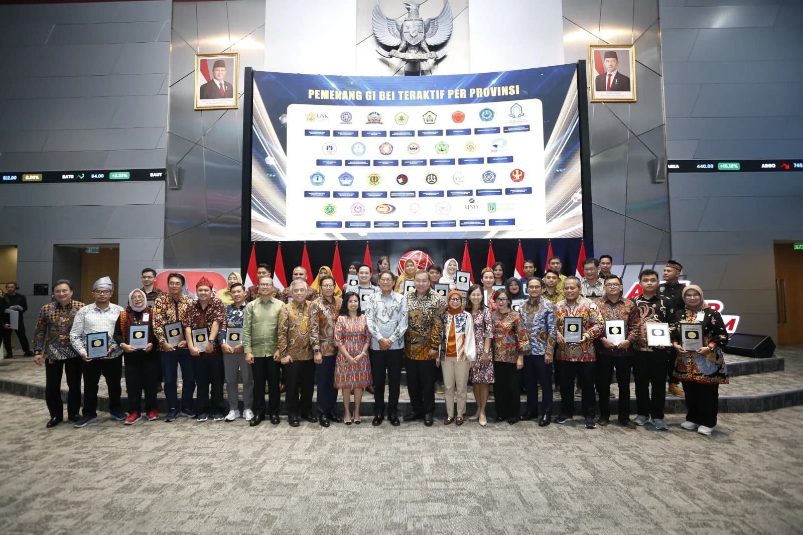 Galeri Investasi UNIBA Surakarta Raih Penghargaan Galeri Investasi Teraktif dari BEI