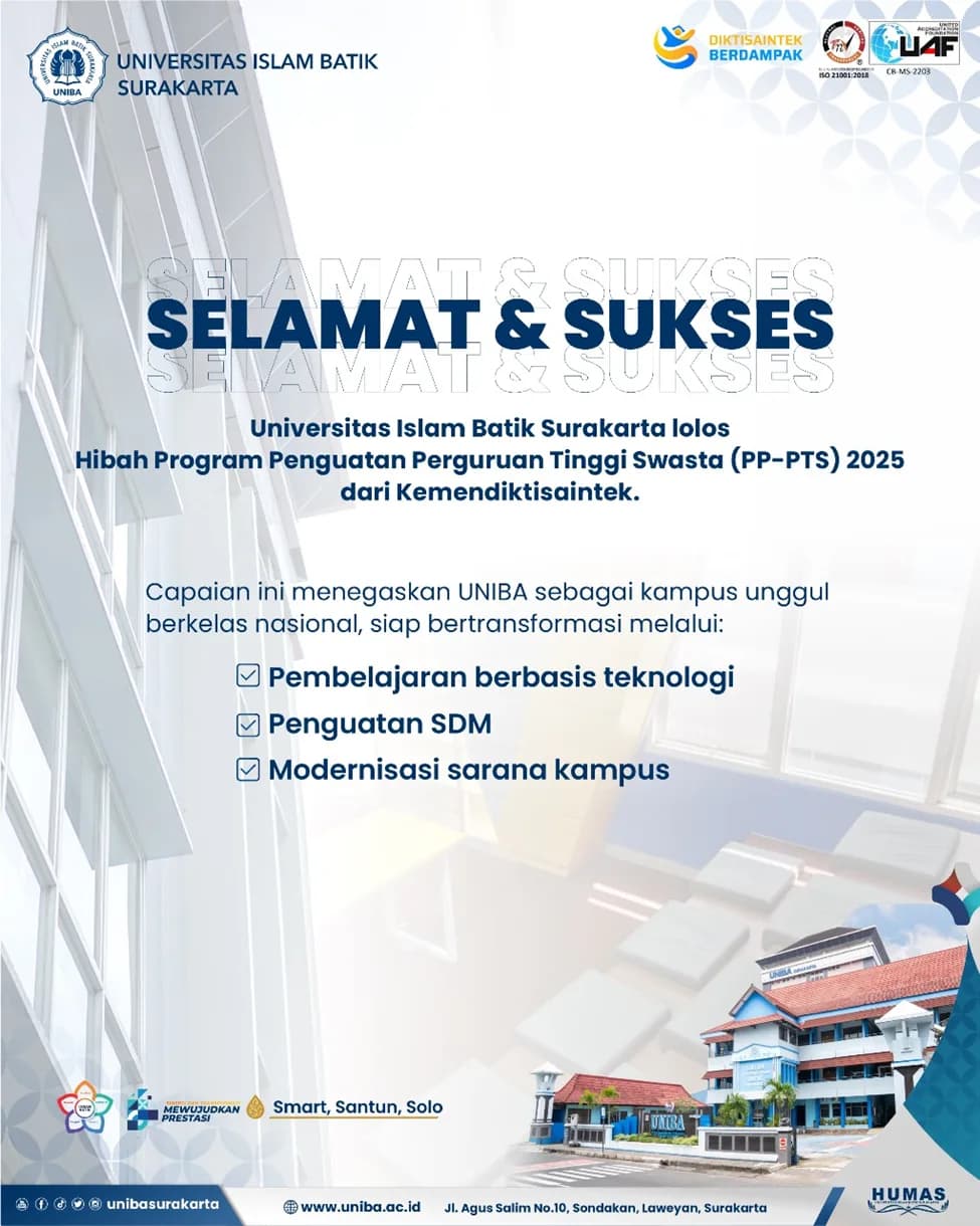 UNIBA Surakarta Raih Hibah Program PP-PTS Reguler 2025: Komitmen Tingkatkan Mutu Pendidikan